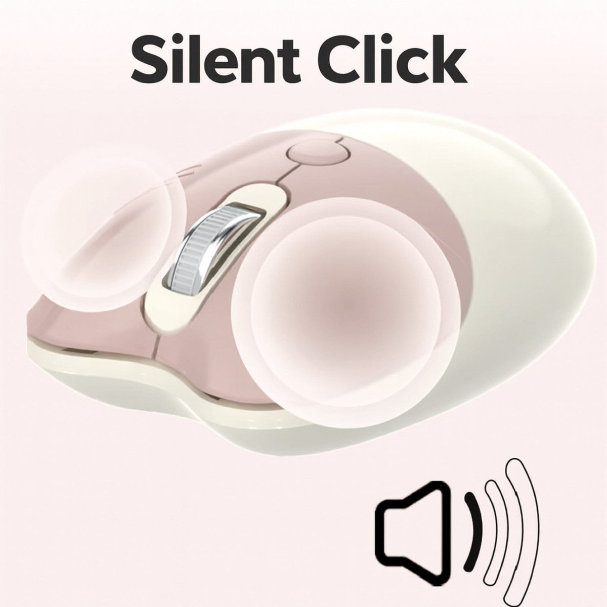Wireless Keyboard & Mouse Combo with Soft Clicks
