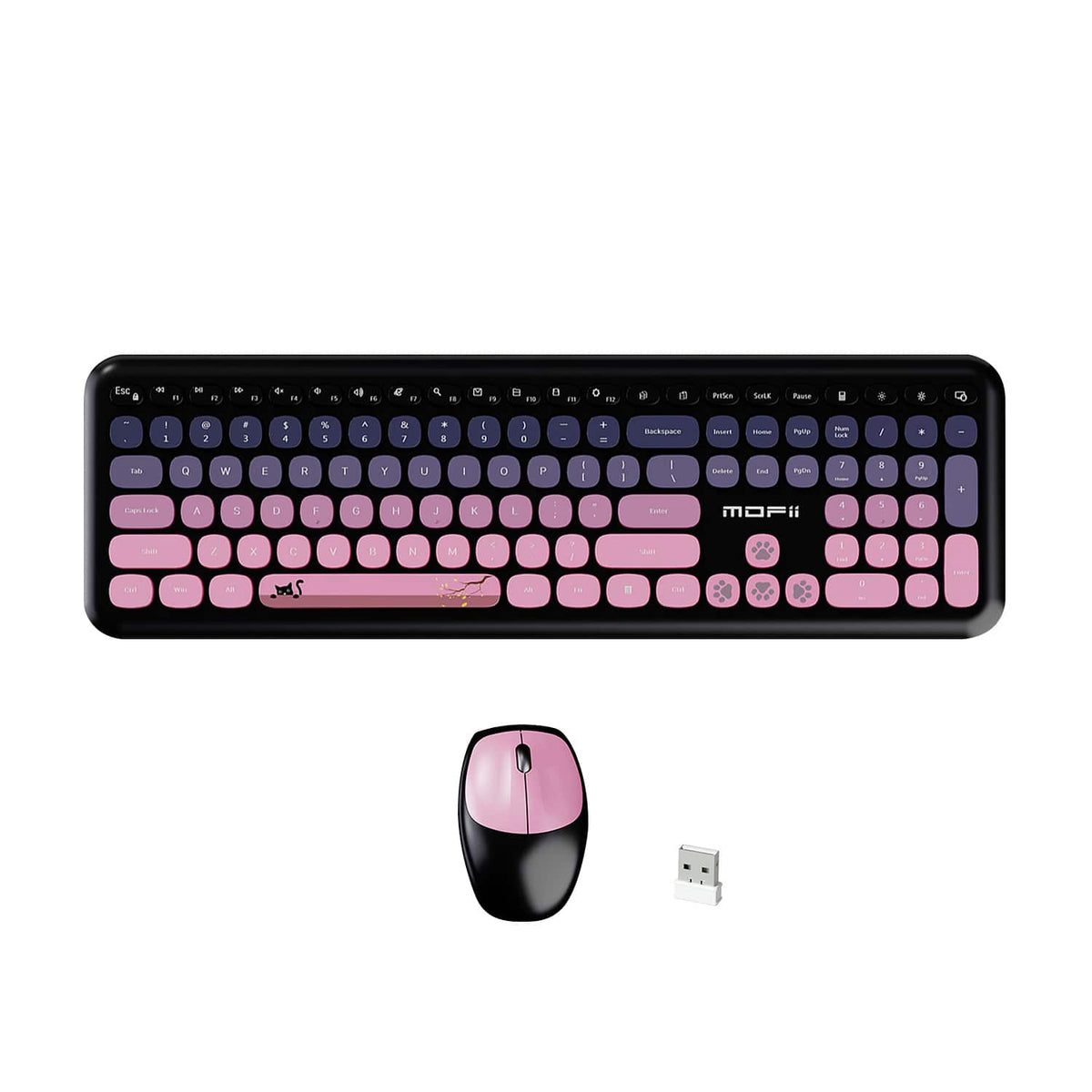 Wireless Keyboard & Mouse Combo with Soft Clicks