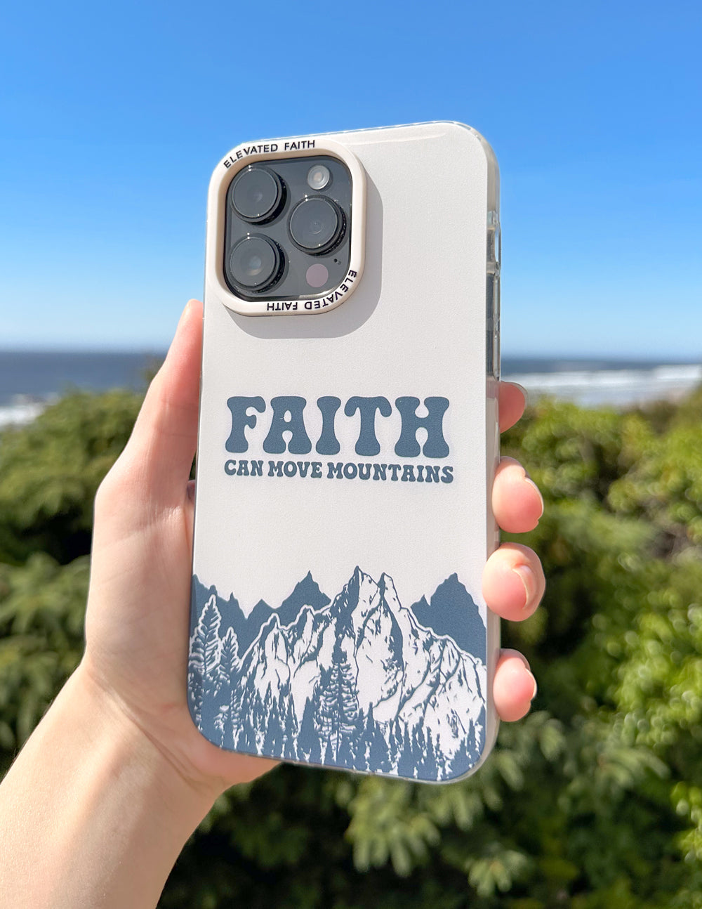 Faith Can Move Mountains iPhone Case