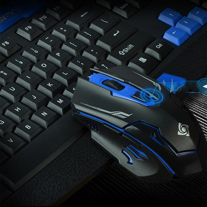 HK8100 Wireless Gaming Keyboard Mouse Combo
