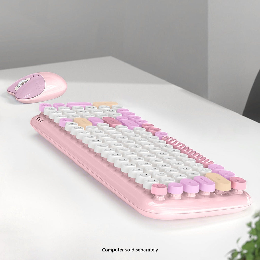 Wireless Keyboard & Mouse Combo with Soft Clicks