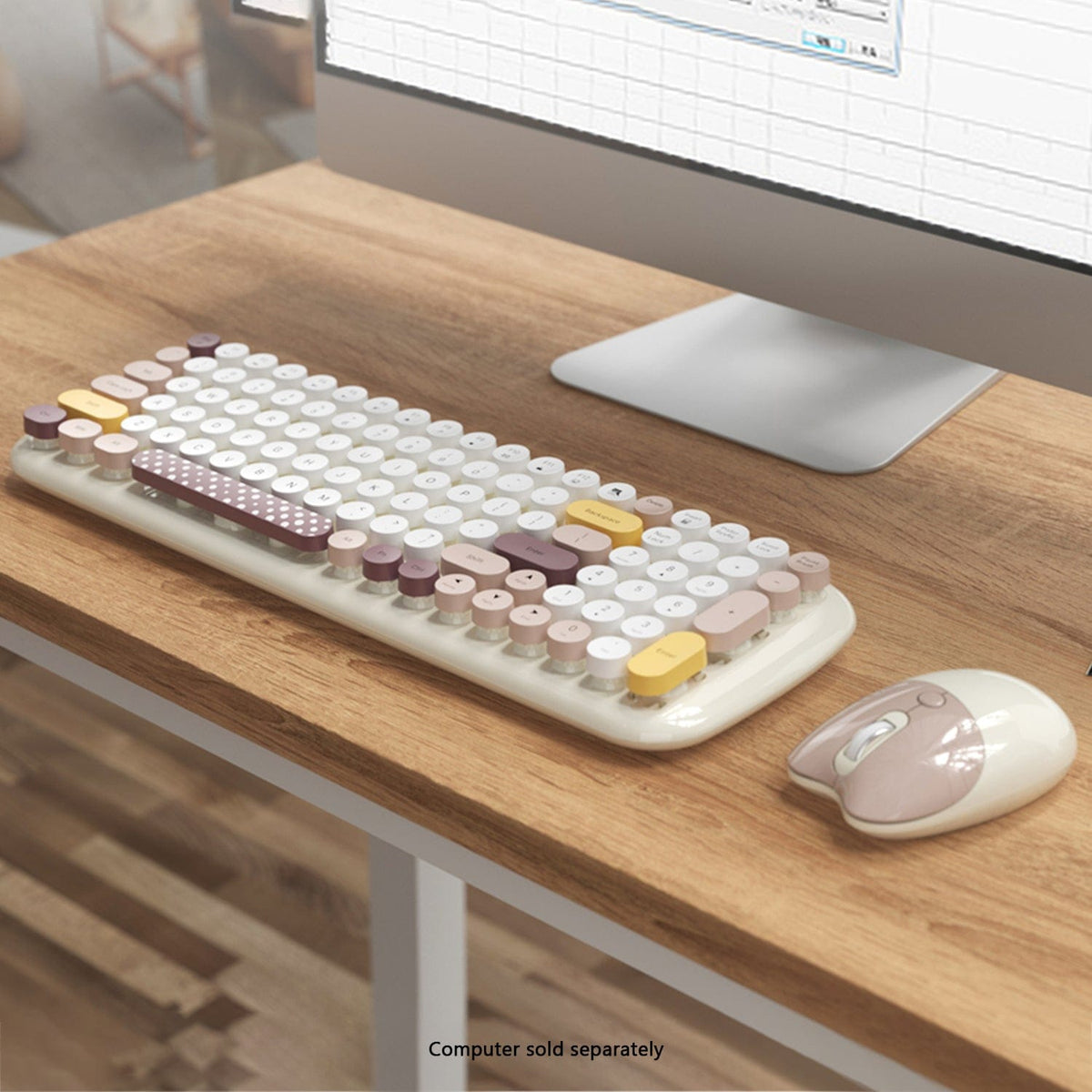 Wireless Keyboard & Mouse Combo with Soft Clicks