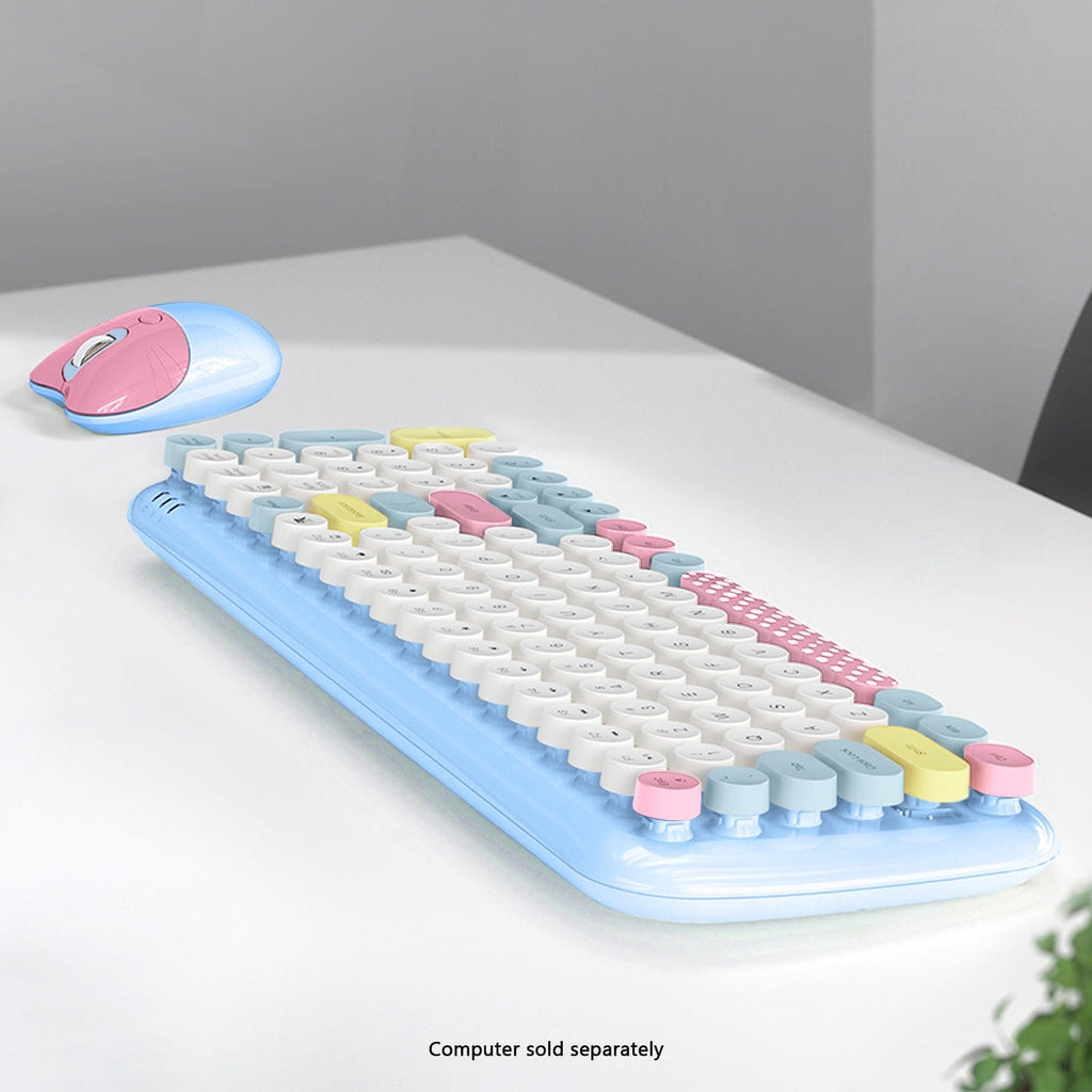 Wireless Keyboard & Mouse Combo with Soft Clicks