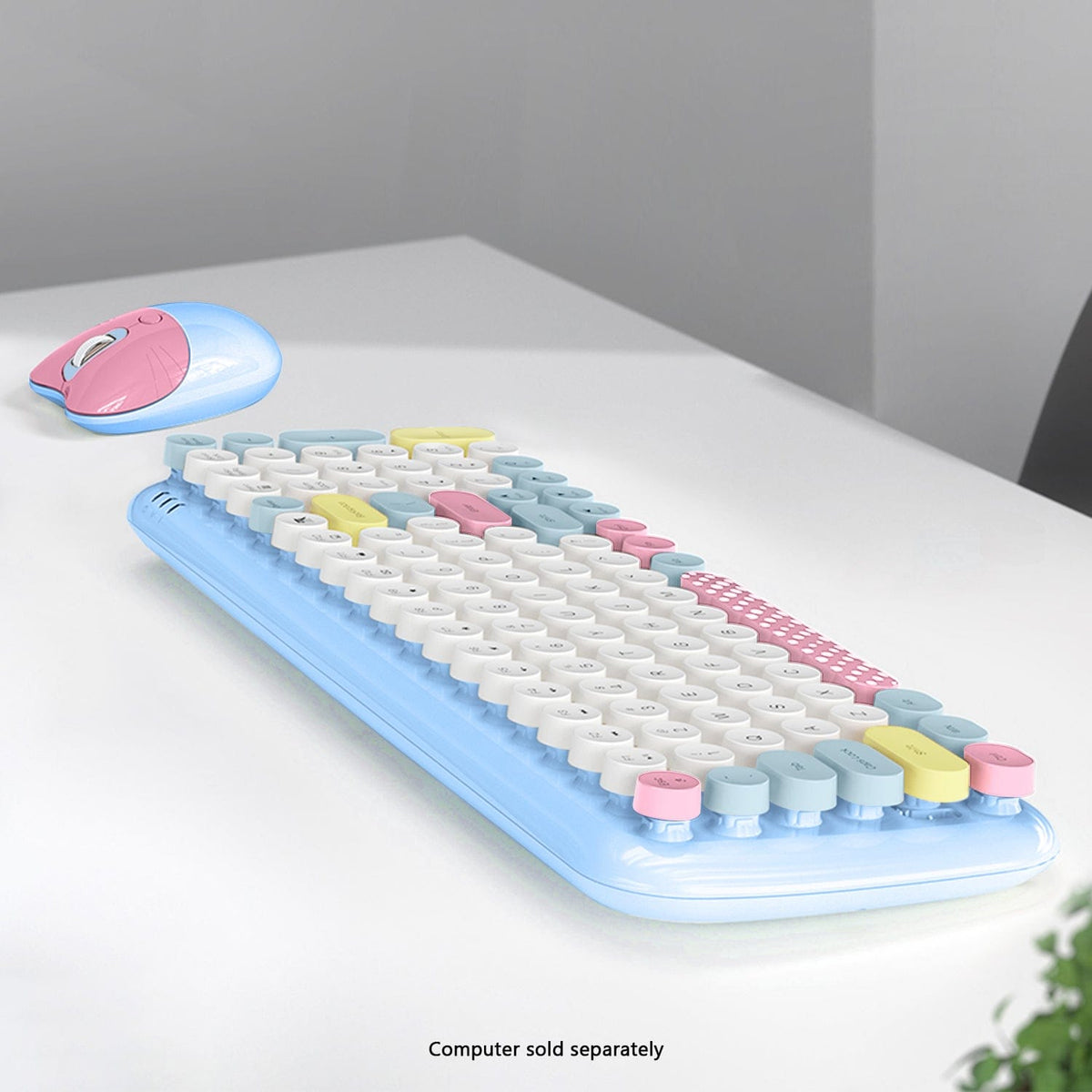 Wireless Keyboard & Mouse Combo with Soft Clicks