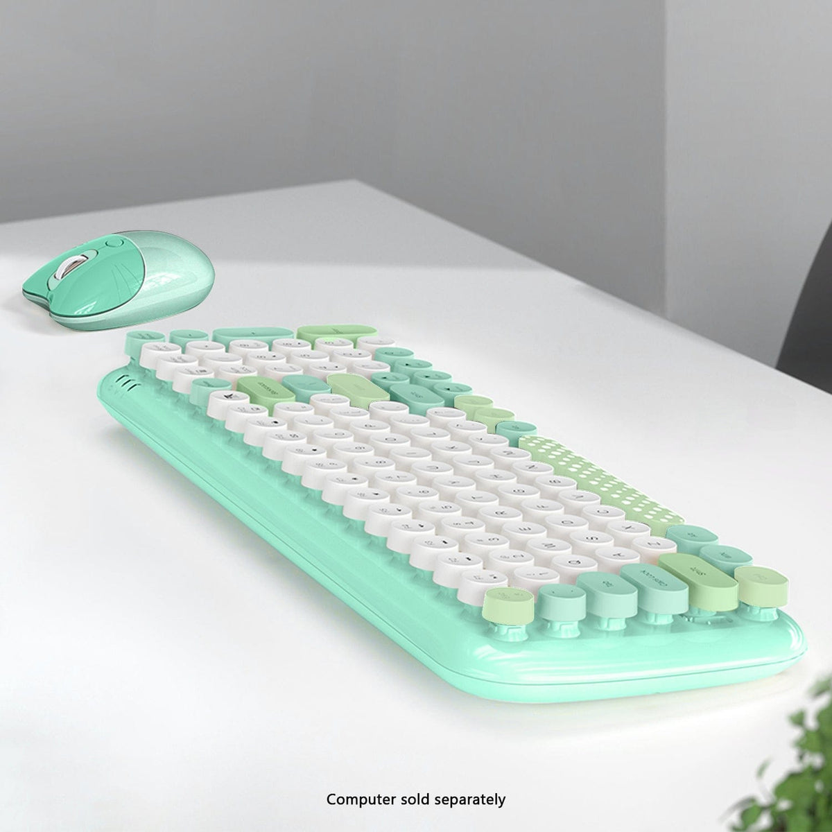 Wireless Keyboard & Mouse Combo with Soft Clicks