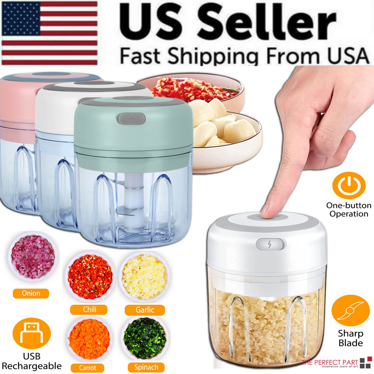 Kitchen Garlic Press 300ML Capacity