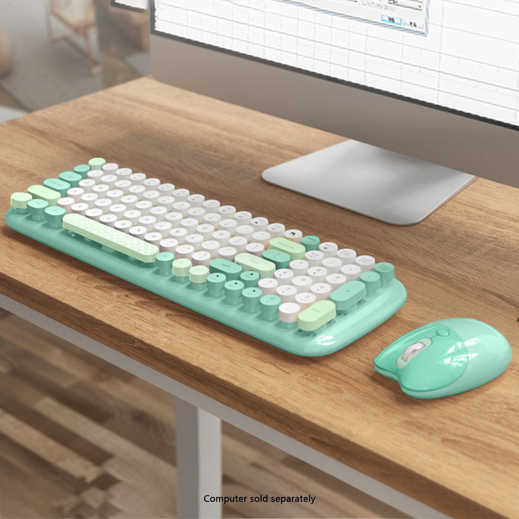 Wireless Keyboard & Mouse Combo with Soft Clicks