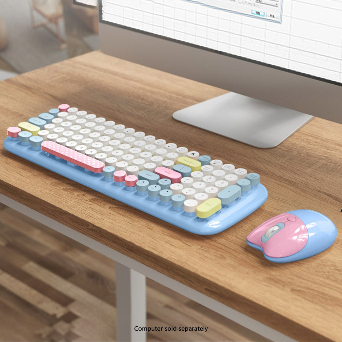 Wireless Keyboard & Mouse Combo with Soft Clicks