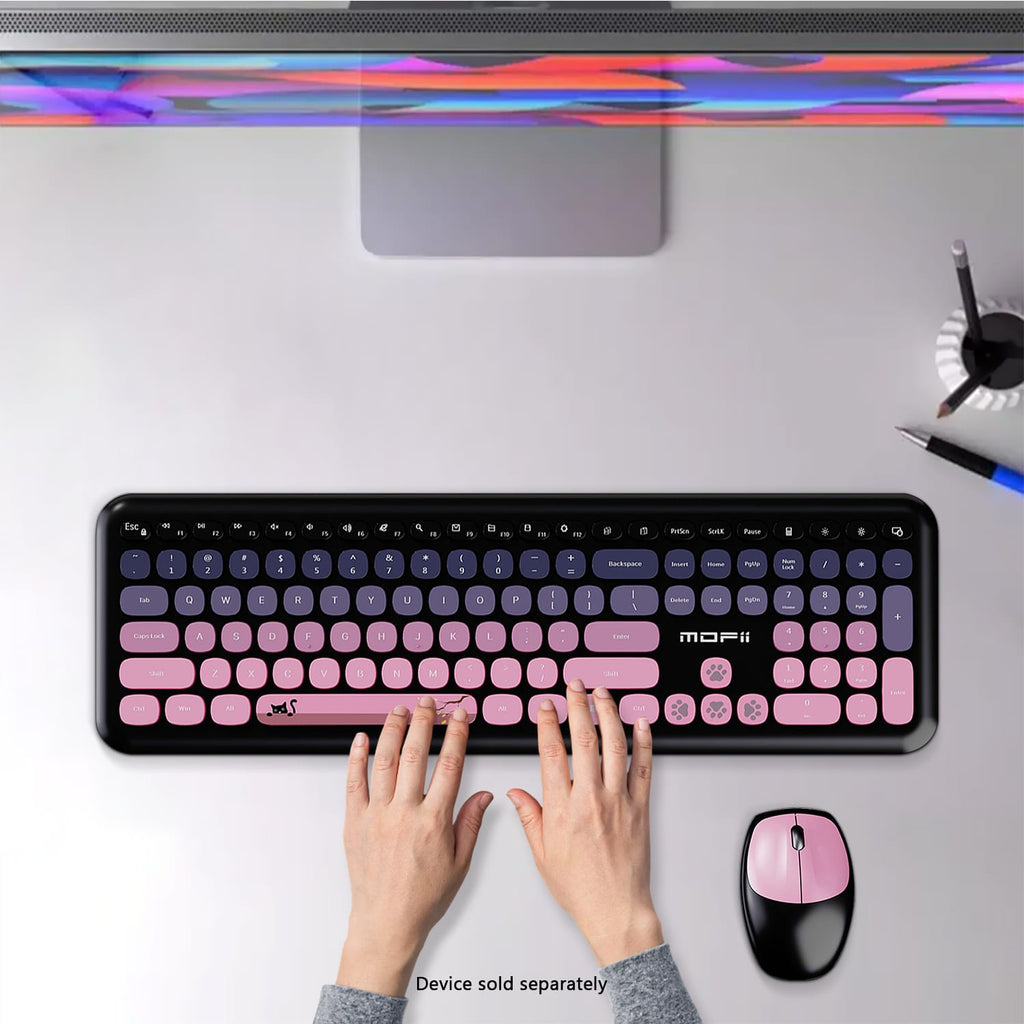 Wireless Keyboard & Mouse Combo with Soft Clicks