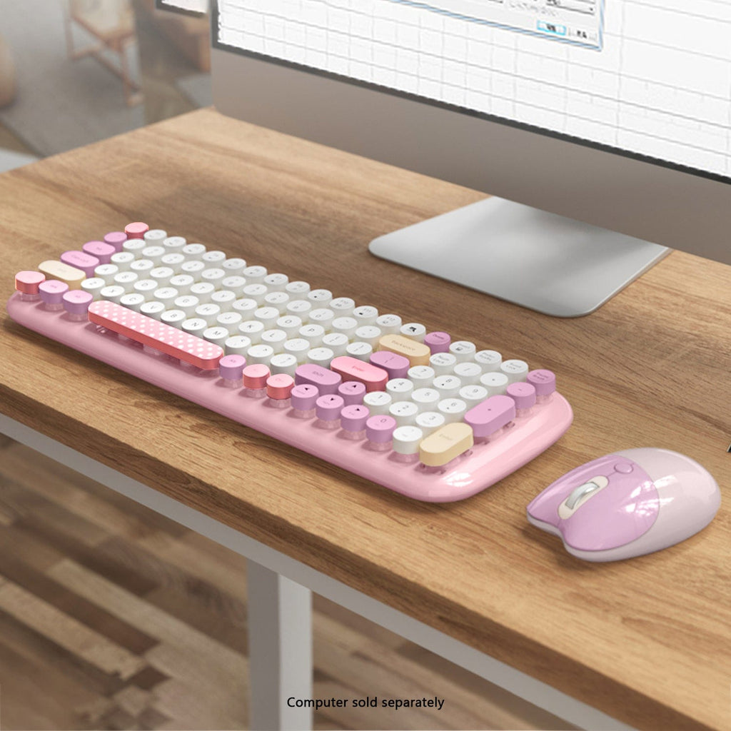 Wireless Keyboard & Mouse Combo with Soft Clicks