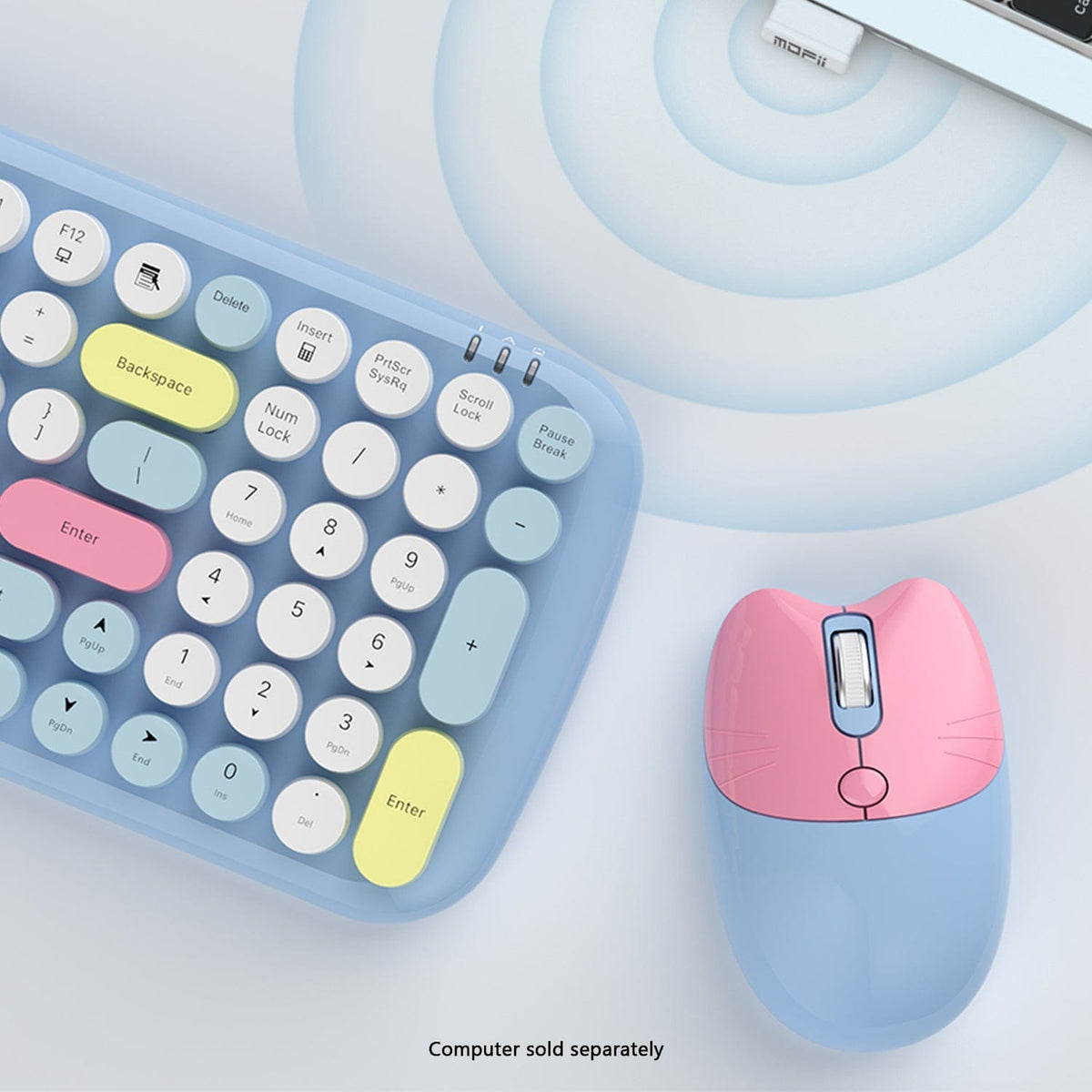 Wireless Keyboard & Mouse Combo with Soft Clicks