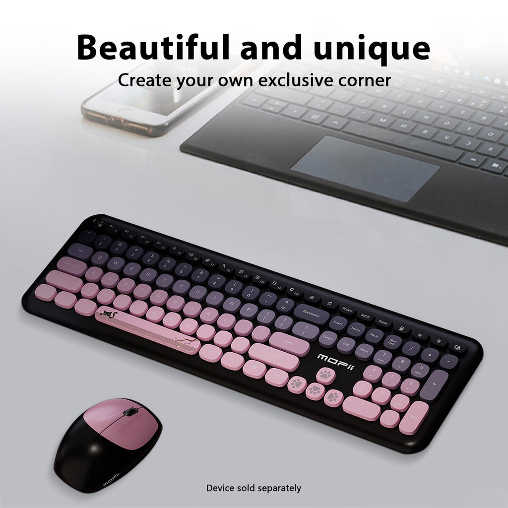 Wireless Keyboard & Mouse Combo with Soft Clicks