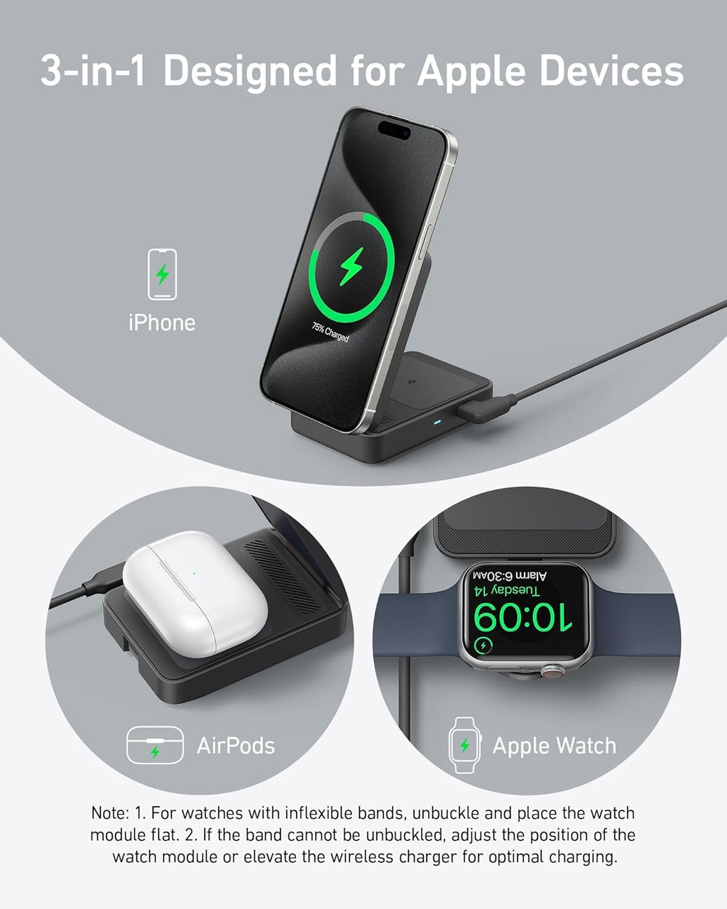 Anker MagGo 3-in-1 Foldable Charging Station