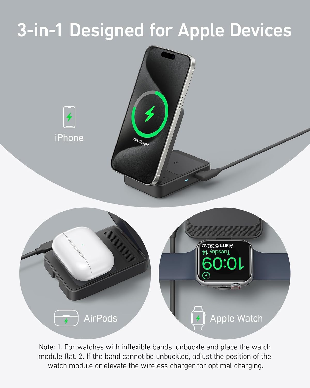 Anker MagGo 3-in-1 Foldable Charging Station