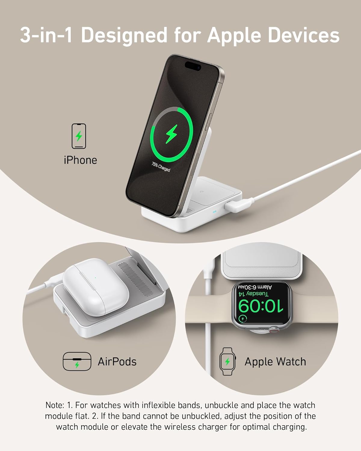 Anker MagGo 3-in-1 Foldable Charging Station