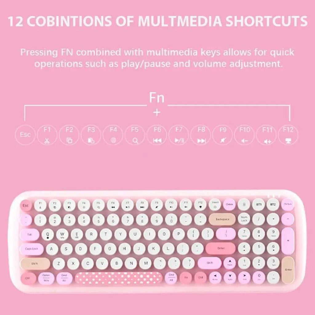Wireless Keyboard & Mouse Combo with Soft Clicks