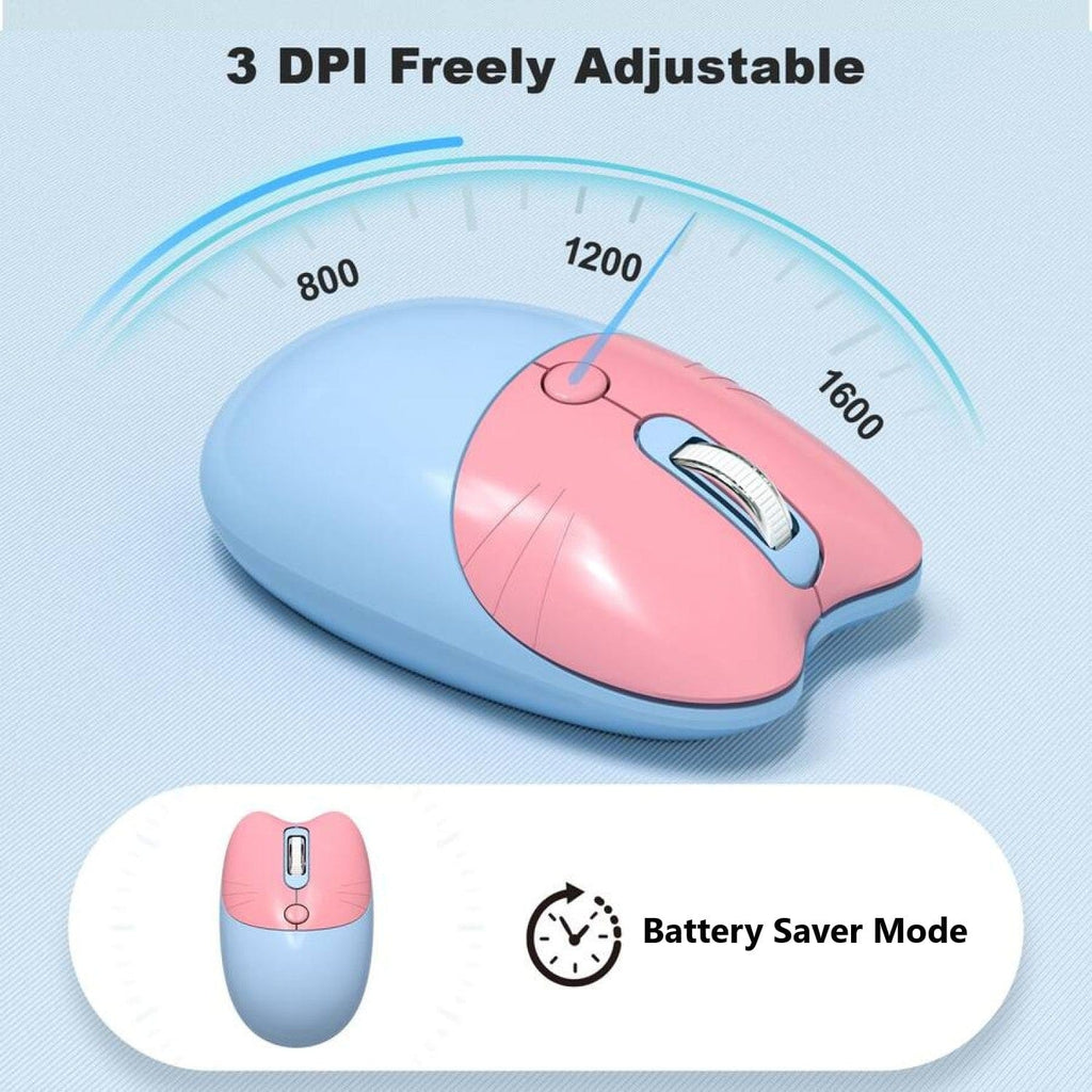 Wireless Keyboard & Mouse Combo with Soft Clicks