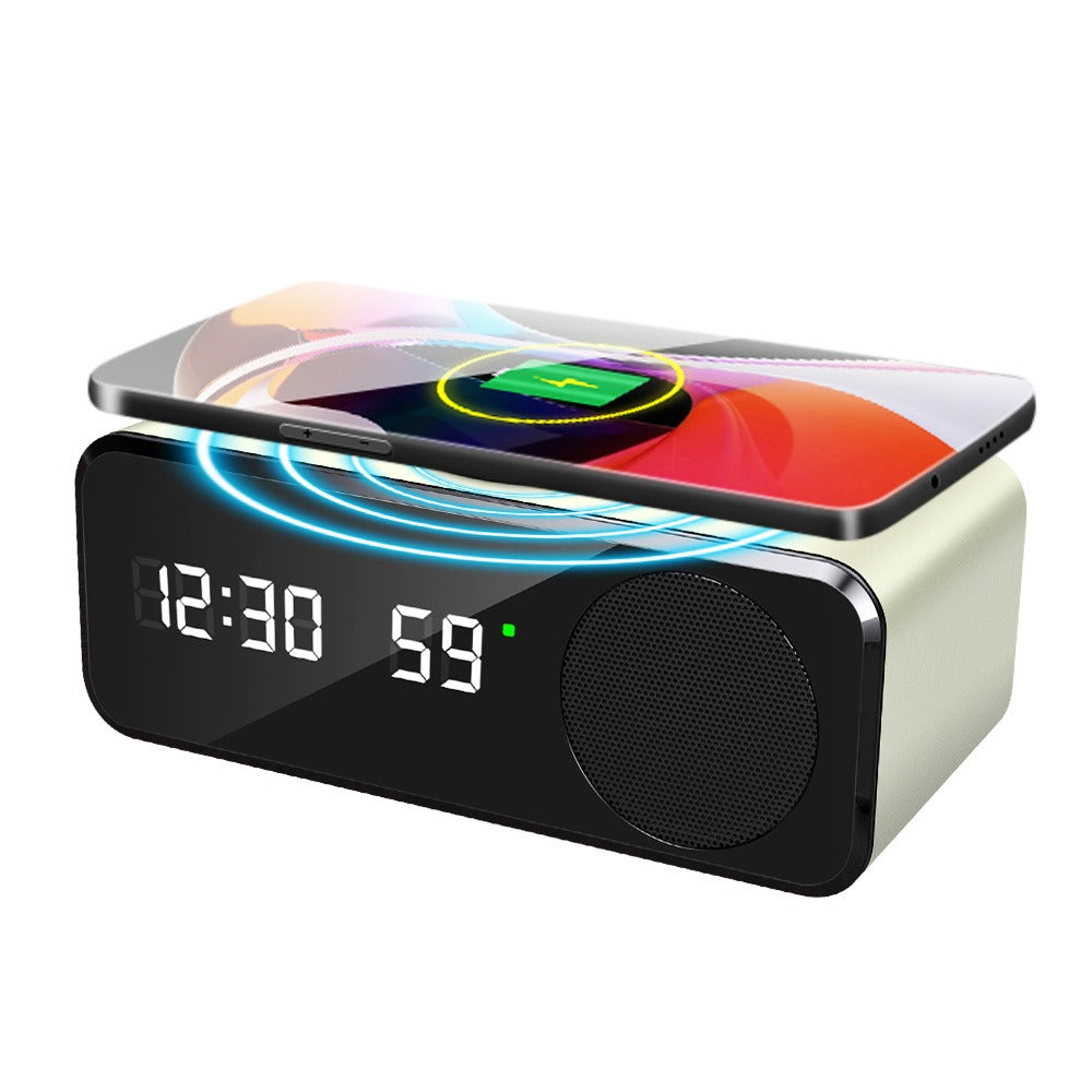Clock Speaker with Wireless Charging
