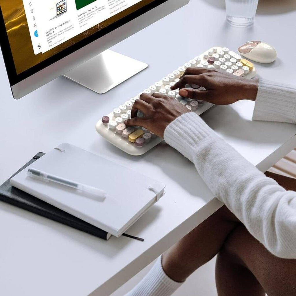 Wireless Keyboard & Mouse Combo with Soft Clicks