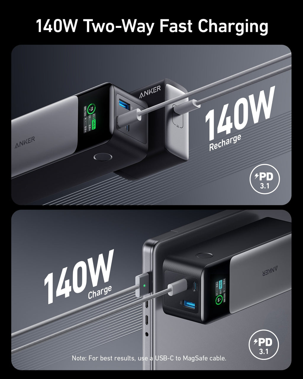 Anker 737 Power Bank (24,000mAh, 140W)