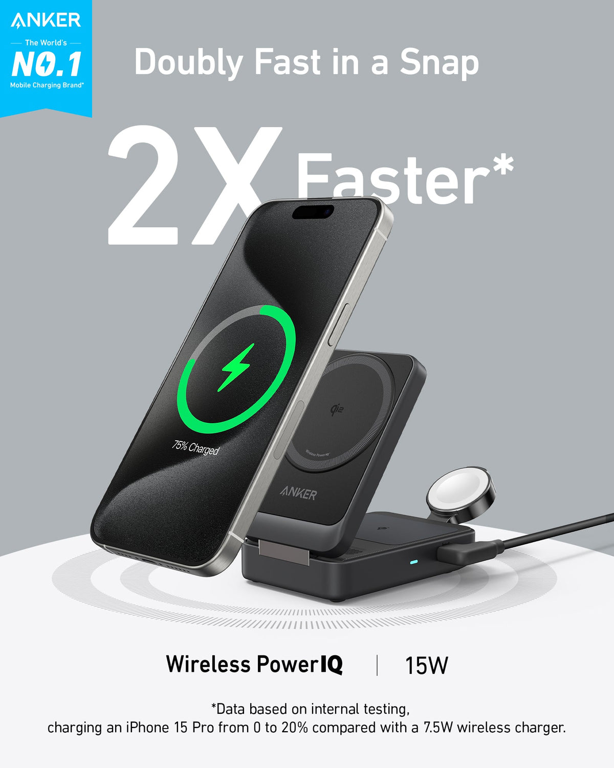 Anker MagGo 3-in-1 Foldable Charging Station