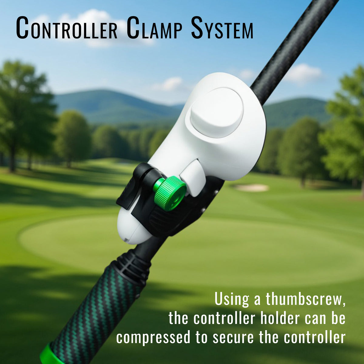 DriVR Elite - Adjustable VR Weighted Golf Club Handle Accessory - Compatible with Quest 2, 3/3s, and Pro
