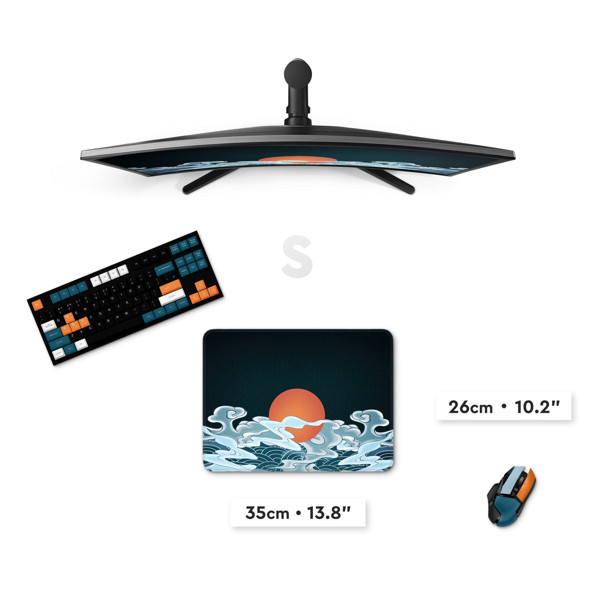 Custom Print Mousepad S (13.8" x 10.2")