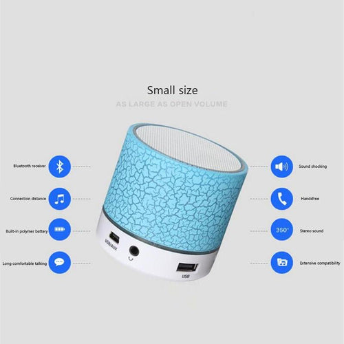A9 LED mini Bluetooth speaker, view 2