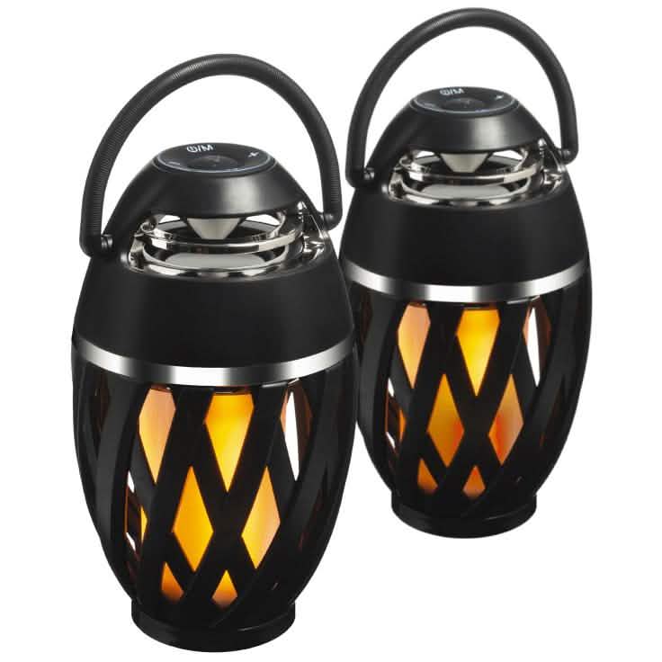 Lantern flame Bluetooth speakers 2-pack