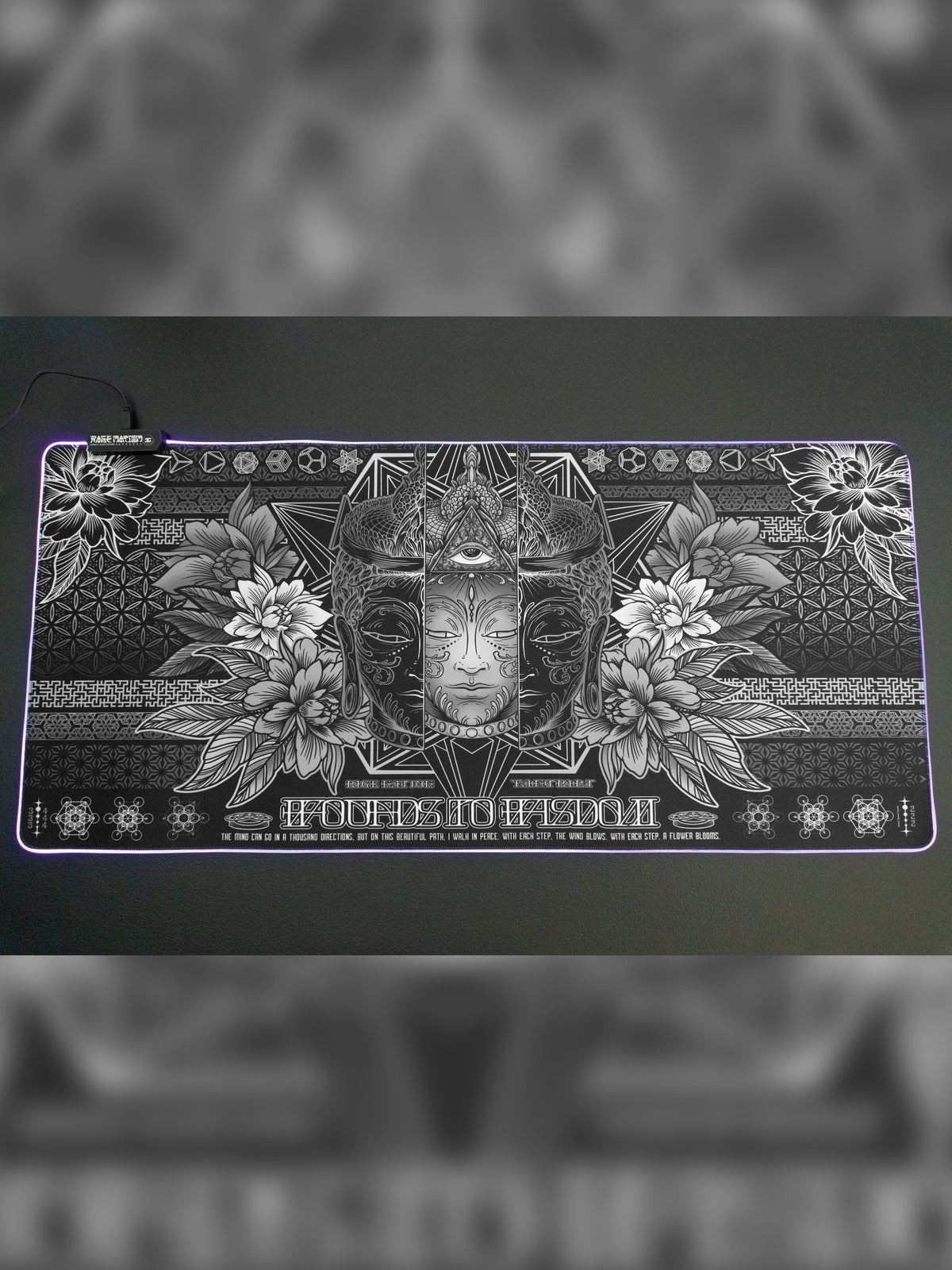 Wounds to Wisdom XXL RGB Gaming Mousepad
