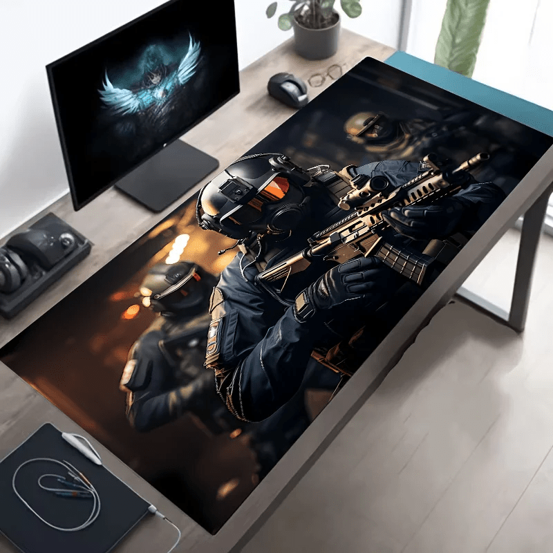Tactical soldier XXL gaming deskmat, view 11
