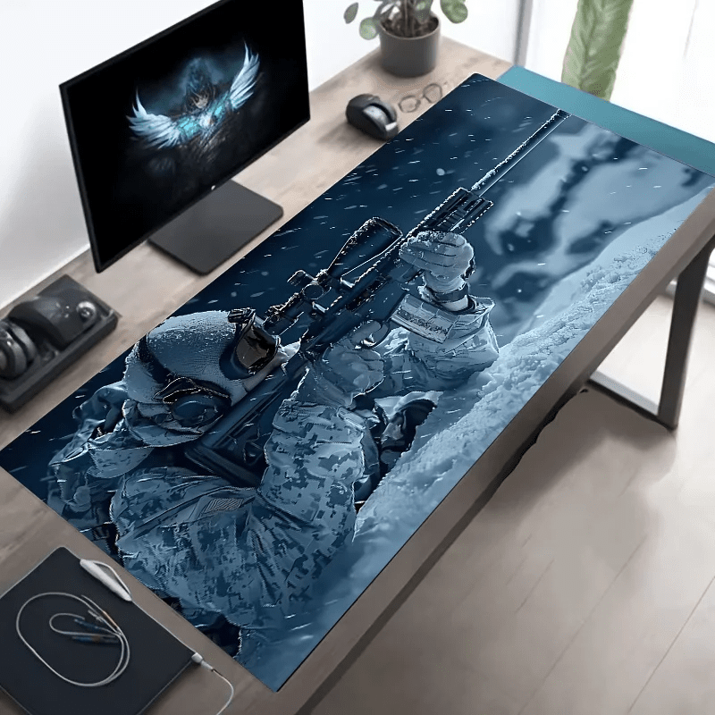 Tactical soldier XXL gaming deskmat, view 9
