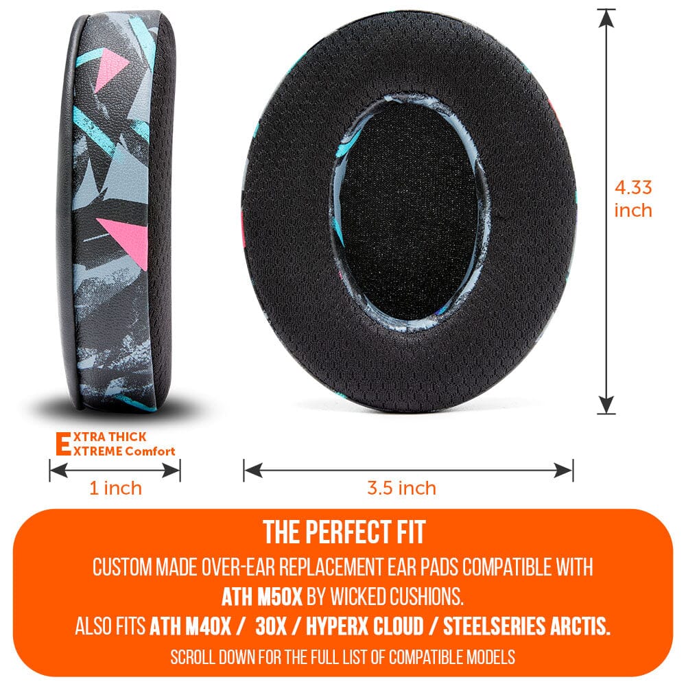 FreeZe Cooling Gel Ear Pads for ATH-M50X & Gaming Headsets